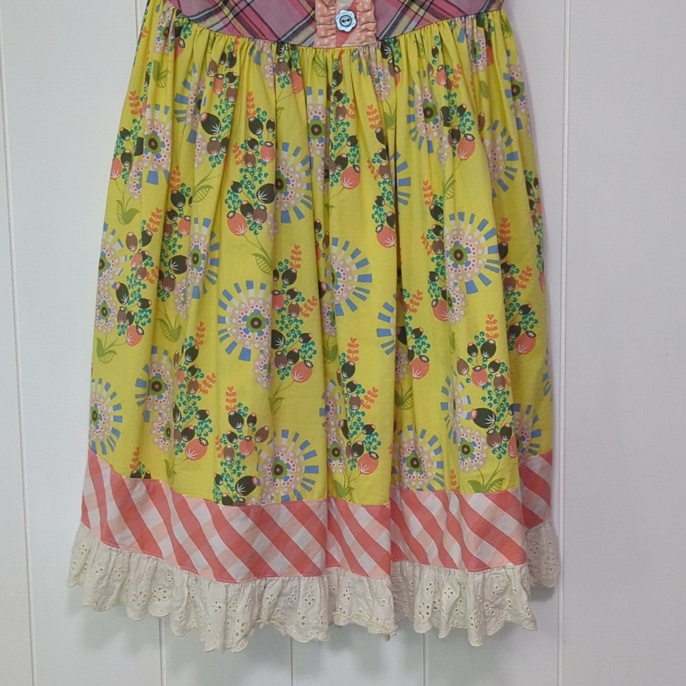 Matilda Jane Yellow and Pink Floral Kids Dress - Picture 3 of 9